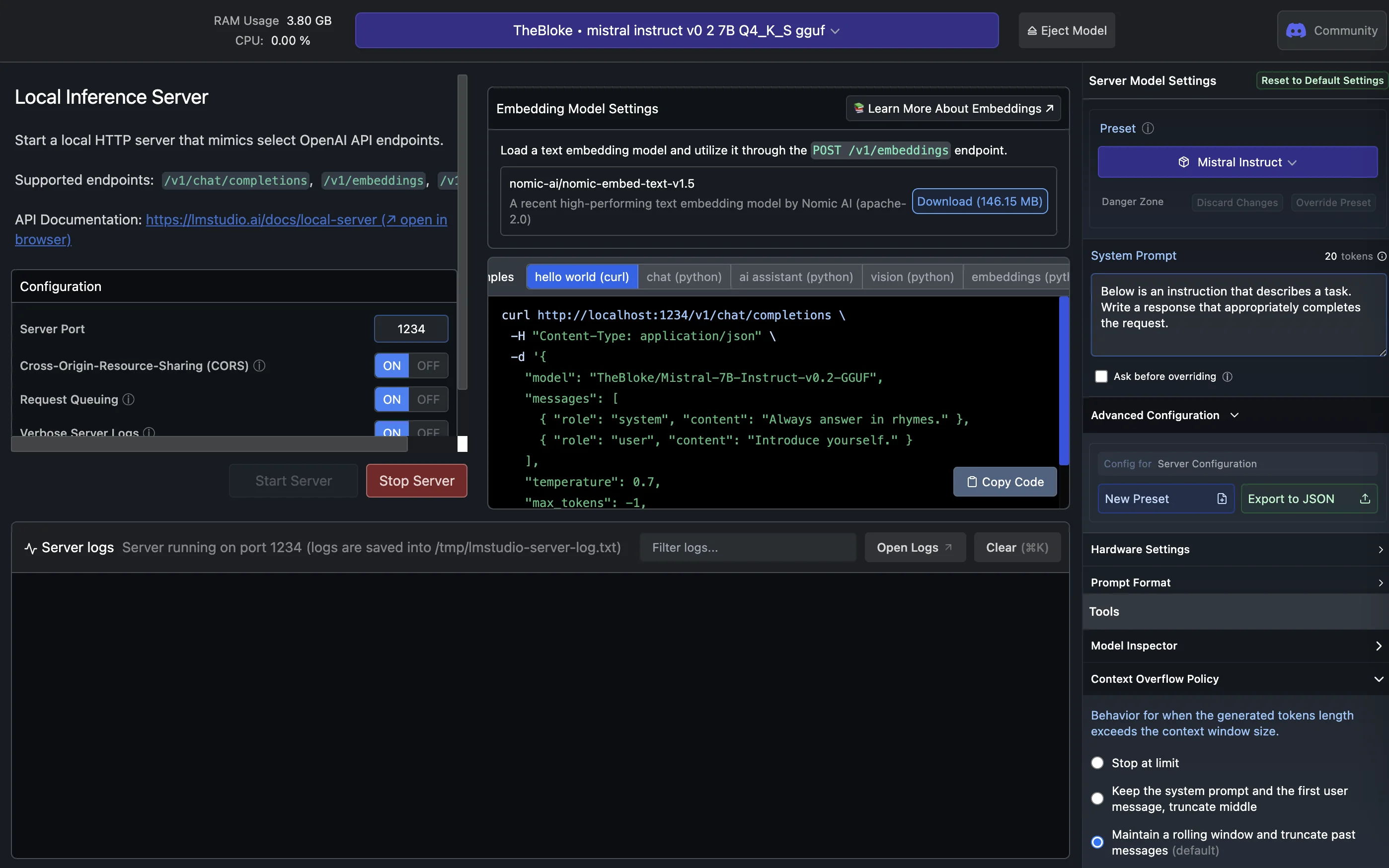 LMStudio Server